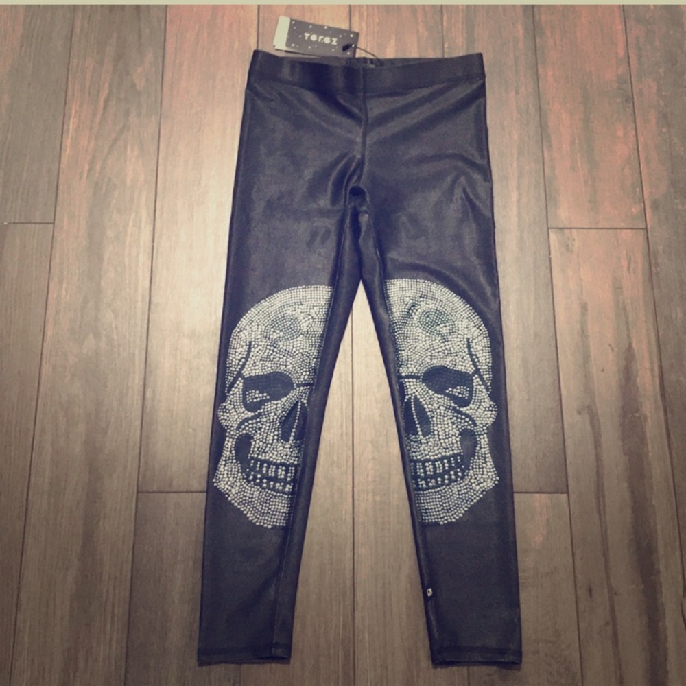 Terez skull legging!! Sz L